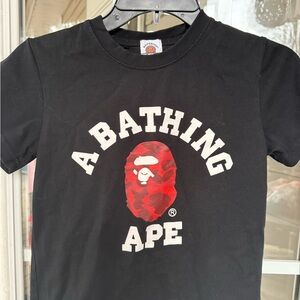 A Bathing Ape Kids Black T-Shirt 5 T Short Sleeve